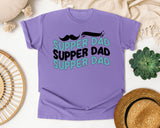 Super Dad Black graphic tee in Violet