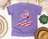 4th Of July graphic tee in Violet