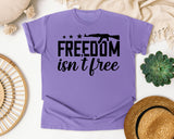 Freedom Isn't Free White graphic tee in Violet