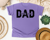 Dad I Love You Black graphic tee in Violet