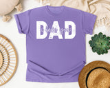 Dad I Love You White graphic tee in Violet