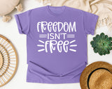 Freedom Isn't Free White 4 graphic tee in Violet