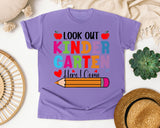 Look Out Kindergarten Here I Come Graphic Tee graphic tee in Violet