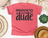 Kindergarten Dude White graphic tee in Watermelon