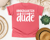 Kindergarten Dude White 2 graphic tee in Watermelon