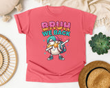 Bruh We Back Baseball Dab graphic tee in Watermelon