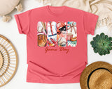 Game Day Baseball Panels graphic tee in Watermelon