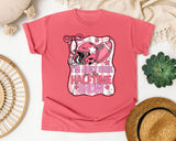 Im Just Here For The Halftime Show graphic tee in Watermelon