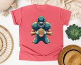 Football Player Silhouette graphic tee in Watermelon