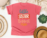 Little Sister Biggest Fan graphic tee in Watermelon