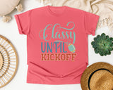 Classy Until Kickoff graphic tee in Watermelon
