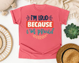 Im Loud Because Im Proud Red graphic tee in Watermelon