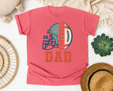 Football Dad Helmet 26 graphic tee in Watermelon
