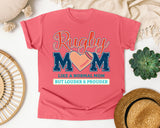 Rugby Mom Like A Normal Mom But Louder And Prouder graphic tee in Watermelon