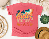 Little Sister Biggest Fan Rainbow graphic tee in Watermelon