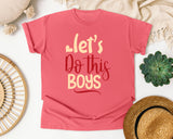 Lets Do This Boys Cream graphic tee in Watermelon