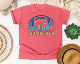 Football Godmother graphic tee in Watermelon