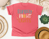 Sunday Night Lights graphic tee in Watermelon