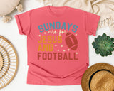 Sundays Are For Jesus And Football graphic tee in Watermelon