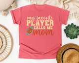My Favorite Player Calls Me Mom Retro graphic tee in Watermelon