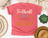 Football Is My Favorite Season Orange graphic tee in Watermelon