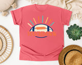 Touchdown Sunburst graphic tee in Watermelon