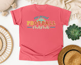 One Proud Football Mama graphic tee in Watermelon