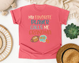My Favorite Player Calls Me Grandma Pastel graphic tee in Watermelon