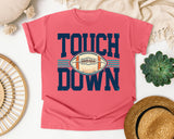 Touch Down Navy Bold graphic tee in Watermelon