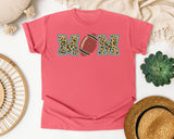 Football Mom Leopard graphic tee in Watermelon