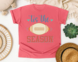 Tis The Season Football Cream graphic tee in Watermelon
