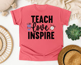 Teach Love Inspire Coffee graphic tee in Watermelon