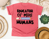 Educator Of Mini Humans graphic tee in Watermelon