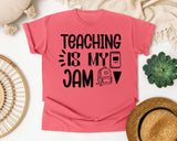 Teaching Is My Jam Backpack graphic tee in Watermelon