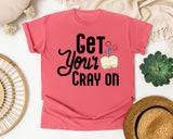 Get Your Cray On graphic tee in Watermelon