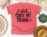Cutest Chick In 1st Grade graphic tee in Watermelon