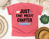 Just One More Chapter graphic tee in Watermelon