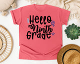 Hello Ninth Grade Globe graphic tee in Watermelon