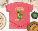 Im Ready To Crush Pre-K Dino graphic tee in Watermelon