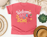 Welcome Back To School Apple Heart graphic tee in Watermelon