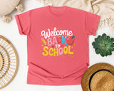 Welcome Back To School Script Apple graphic tee in Watermelon