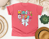 Kindergarten Paper Bow graphic tee in Watermelon