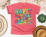 Happy Last Day Of School Bright graphic tee in Watermelon