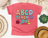ABCD Teacher Tour Marquee graphic tee in Watermelon