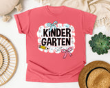 Kindergarten Scallop Bow graphic tee in Watermelon