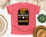 100 Days Of Knowledge Unleashed graphic tee in Watermelon