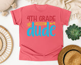 4th Grade Dude Bright graphic tee in Watermelon