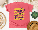 Made It To May graphic tee in Watermelon