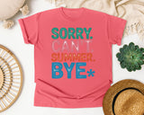 Sorry Can't Summer Bye graphic tee in Watermelon