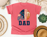 Football Dad Navy graphic tee in Watermelon